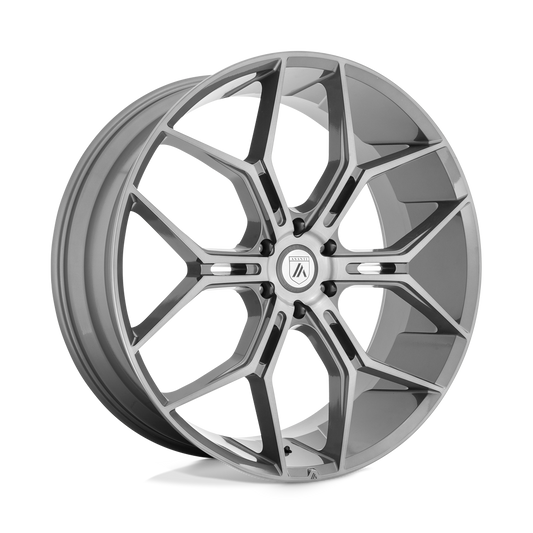 ASANTI WHEELS MONARCH TRUCK 22X9.5 6X135 +38 OFFSET TITANIUM BRUSHED FORD F150 04-26