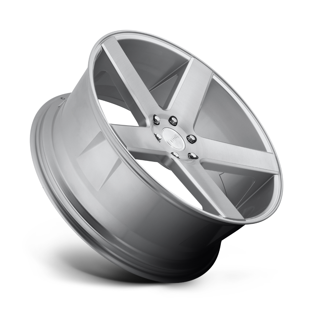 DUB WHEELS BALLER 22X9.5 6X135 +30 OFFSET GLOSS SILVER BRUSHED FORD F150 04-26