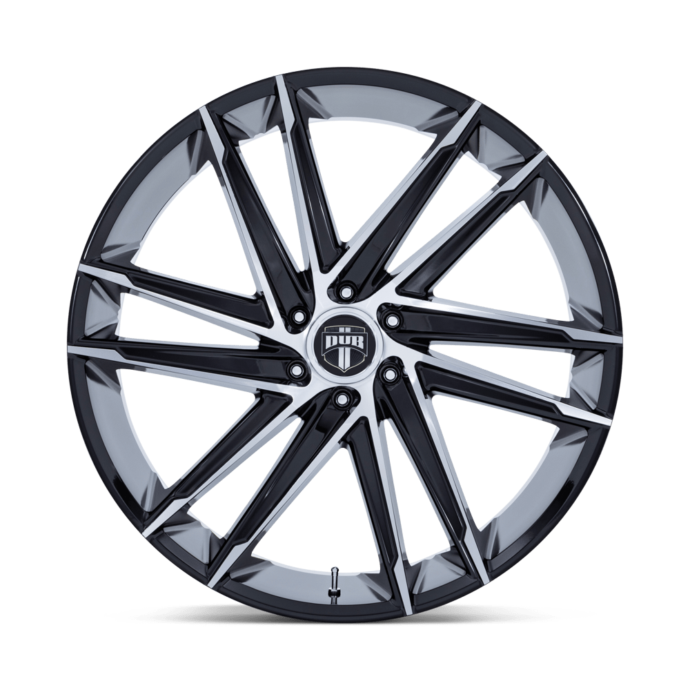 DUB WHEELS BLAZE 24X10 6X135 +30 OFFSET GLOSS BLACK W/ MACHINED FACE FORD 150 04-26