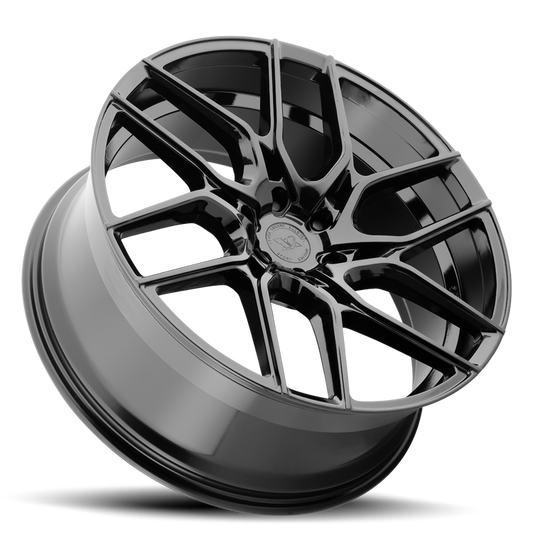 EVOK EV01 24X10 6X135 +30 OFFSET FORD F150 04-PRESENT GLOSS BLACK