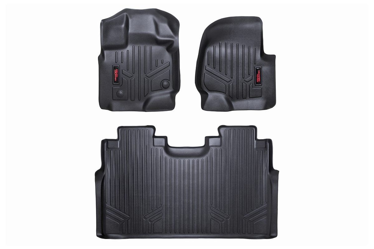 ROUGH COUNTRY FLOOR MATS FORD F150 15-26