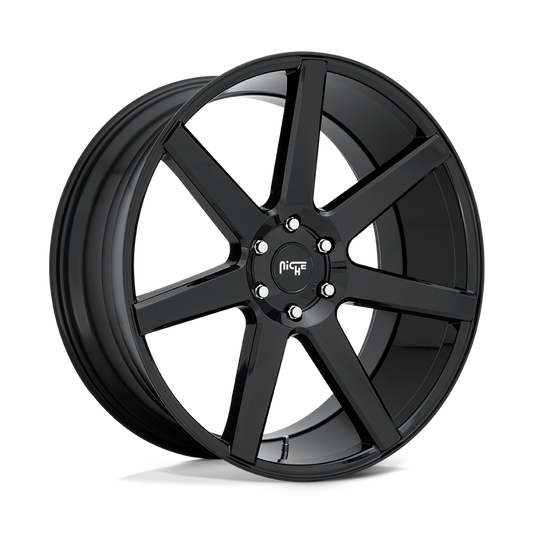 NICHE WHEELS FUTURE 20X9.5 6X135 +30 OFFSET GLOSS BLACK FORD F150 04-26