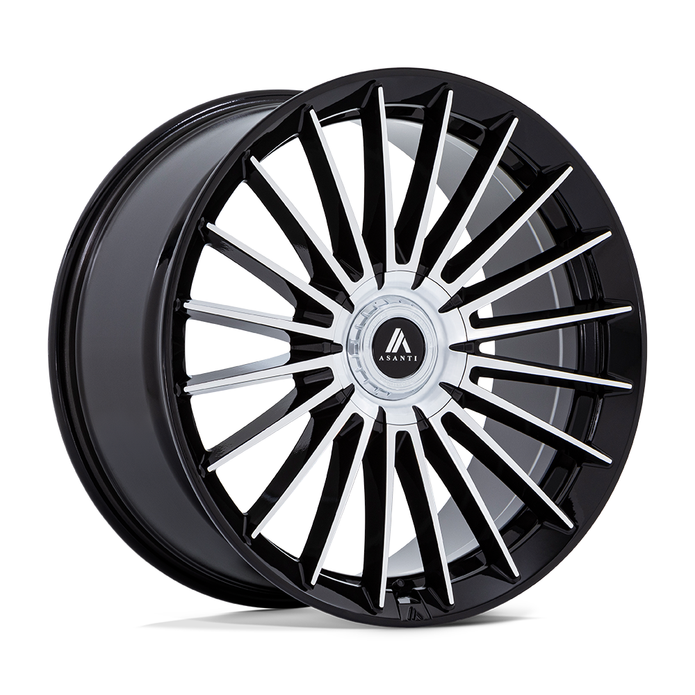 ASANTI WHEELS VICEROY 26X10 6X135 +30 OFFSET GLOSS BLACK W/ MACHINED FACE FORD F150 04-26