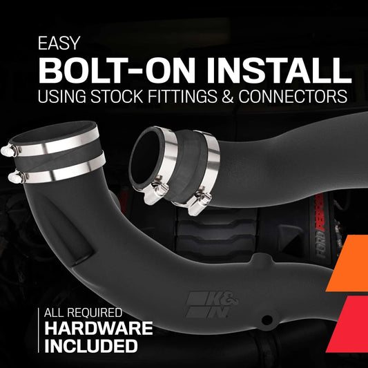 K&N FILTERS INLET PIPES ROTO MOLD TUBE FORD F150 21-26 3.5L