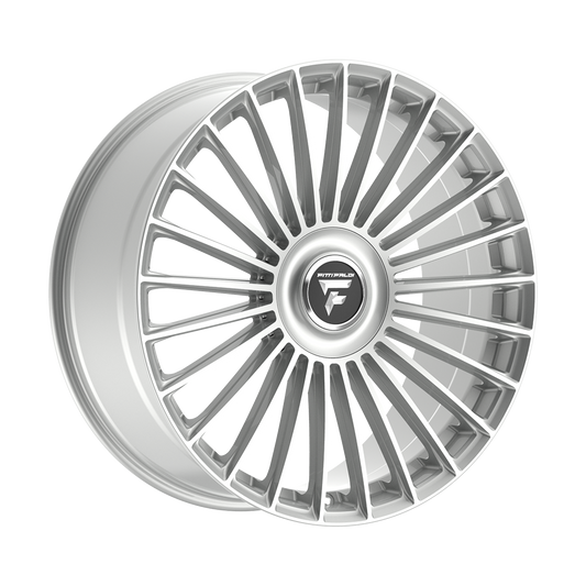 FITTIPALDI WHEELS FS370 22X9.5 6X135 +25 OFFSET HYPER SILVER FORD F150 04-26