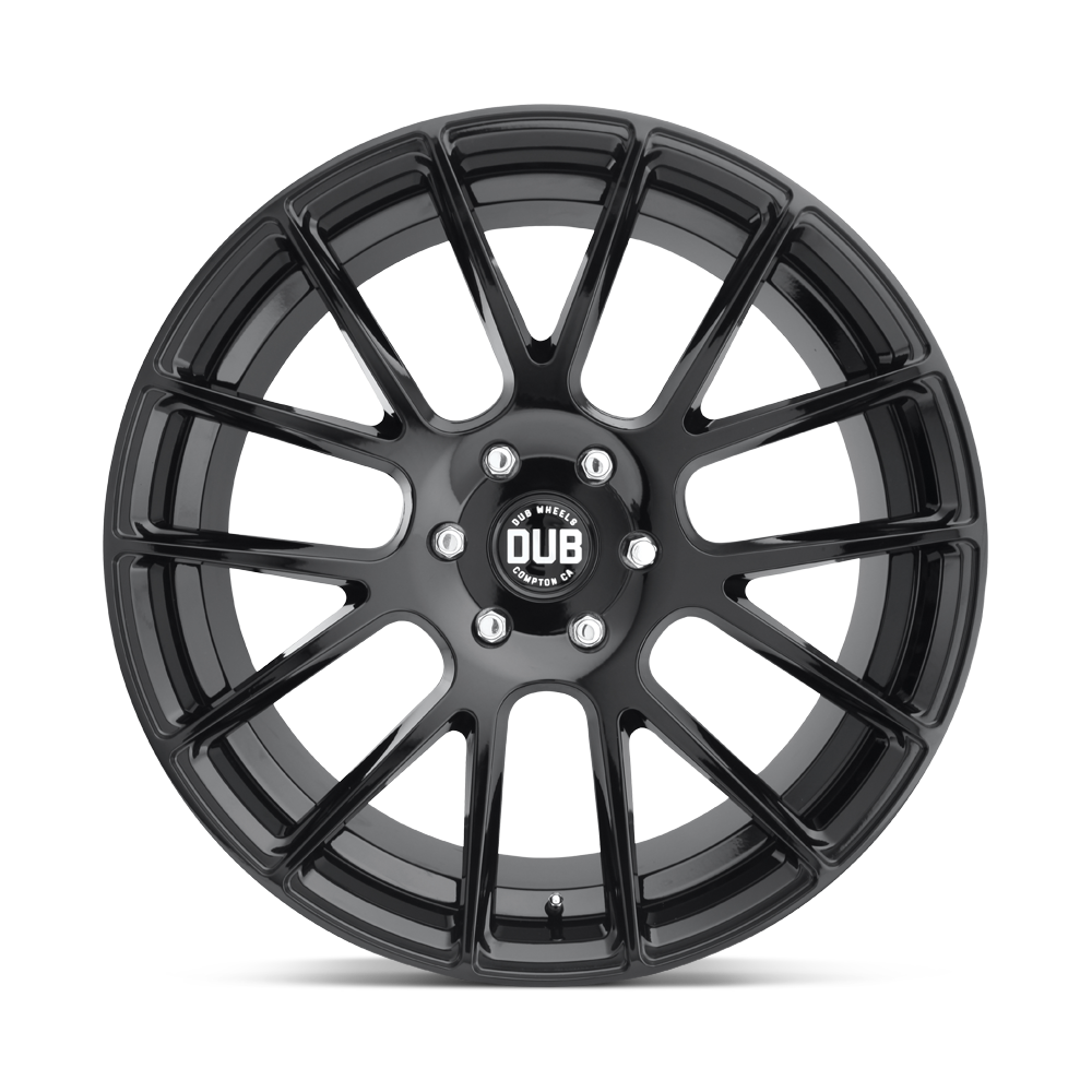 DUB WHEELS LUXE 22X9.5 6X135 +30 OFFSET GLOSS BLACK FORD F150 04-26