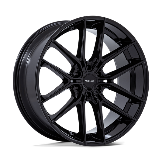 NICHE WHEELS PRODIGY 6 22X9.5 6X135 +25 OFFSET GLOSS BLACK FORD F150 04-26