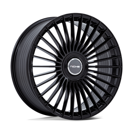 NICHE WHEELS SERENE 22X10 6X135 +30 OFFSET GLOSS BLACK FORD F150 04-26