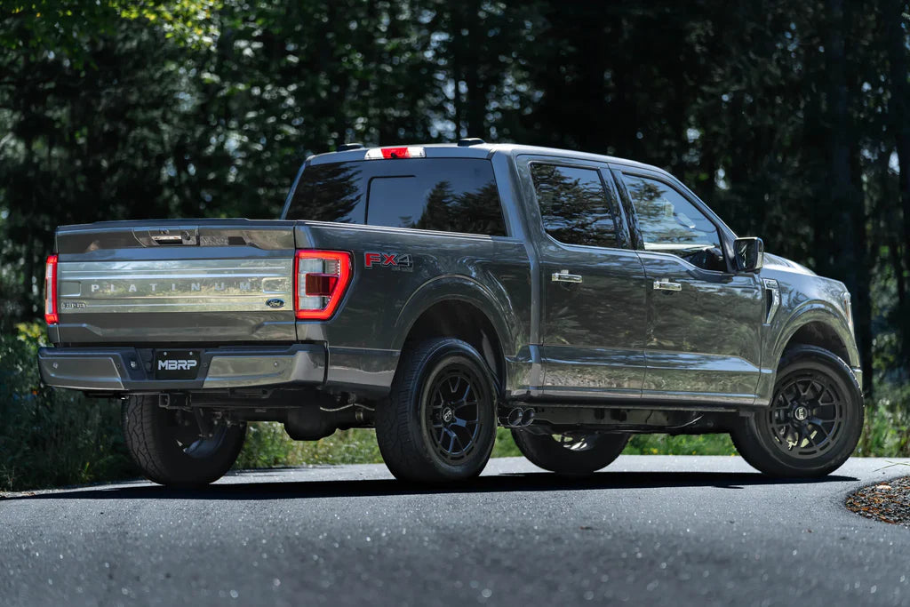 MBRP 3" CAT BACK EXHAUST RACE PROFILE DUAL PRE AXLE EXIT POLISHED TIPS T304SS FORD F150 21-26