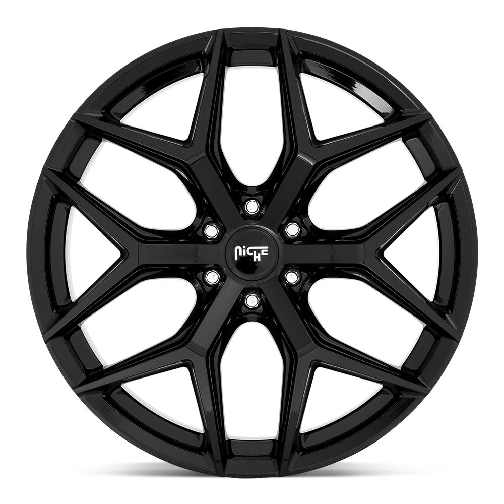NICHE WHEELS VICE SUV 22X9.5 6X135 +30 OFFSET GLOSS BLACK FORD F150 04-26