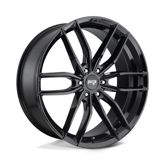NICHE WHEELS VOSSO 22X9.5 6X135 +30 OFFSET GLOSS BLACK FORD F150 04-26