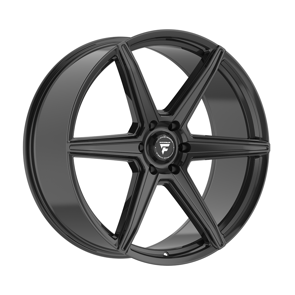 FITTIPALDI WHEELS FS373 24X10 6X135 +30 OFFSET GLOSS BLACK FORD F150 04-26