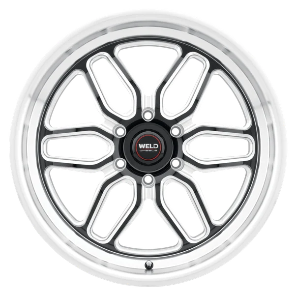 WELD LAGUNA 6 DRAG 20X5 6X135 -19 OFFSET GLOSS BLACK MILLED FORD F150 04-PRESENT