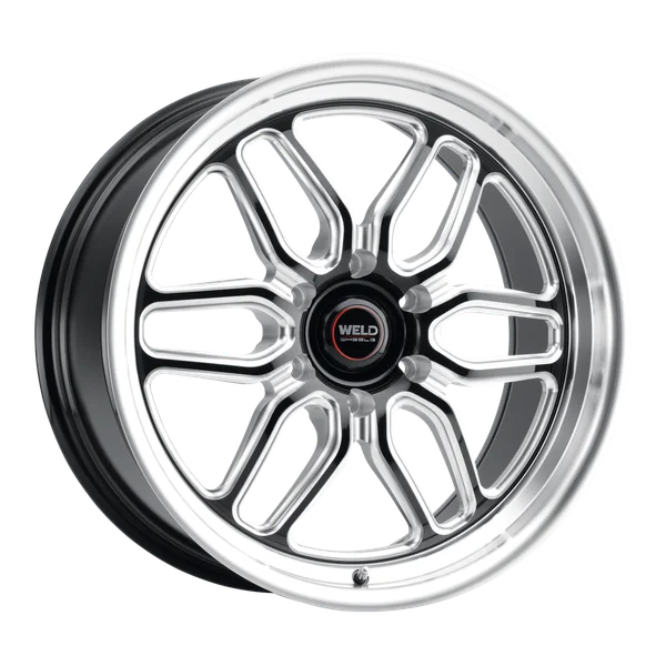 WELD LAGUNA 6 DRAG 20X7 6X135 +13 OFFSET GLOSS BLACK MILLED FORD F150 04-PRESENT