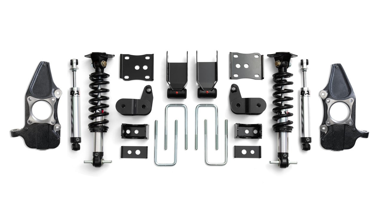 QA1 PRECISION PRODUCTS LOWERING KIT 5"/5" SINGLE ADJUSTABLE W/ SPINDLES 4WD FORD F150 2015-2020