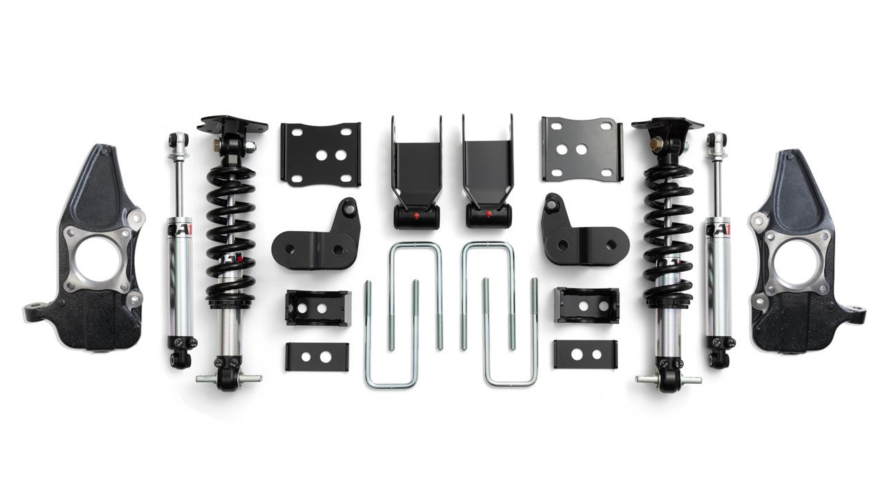 QA1 PRECISION PRODUCTS LOWERING KIT DOUBLE ADJUSTABLE W/ SPINDLES 2WD FORD F150 2015-2020