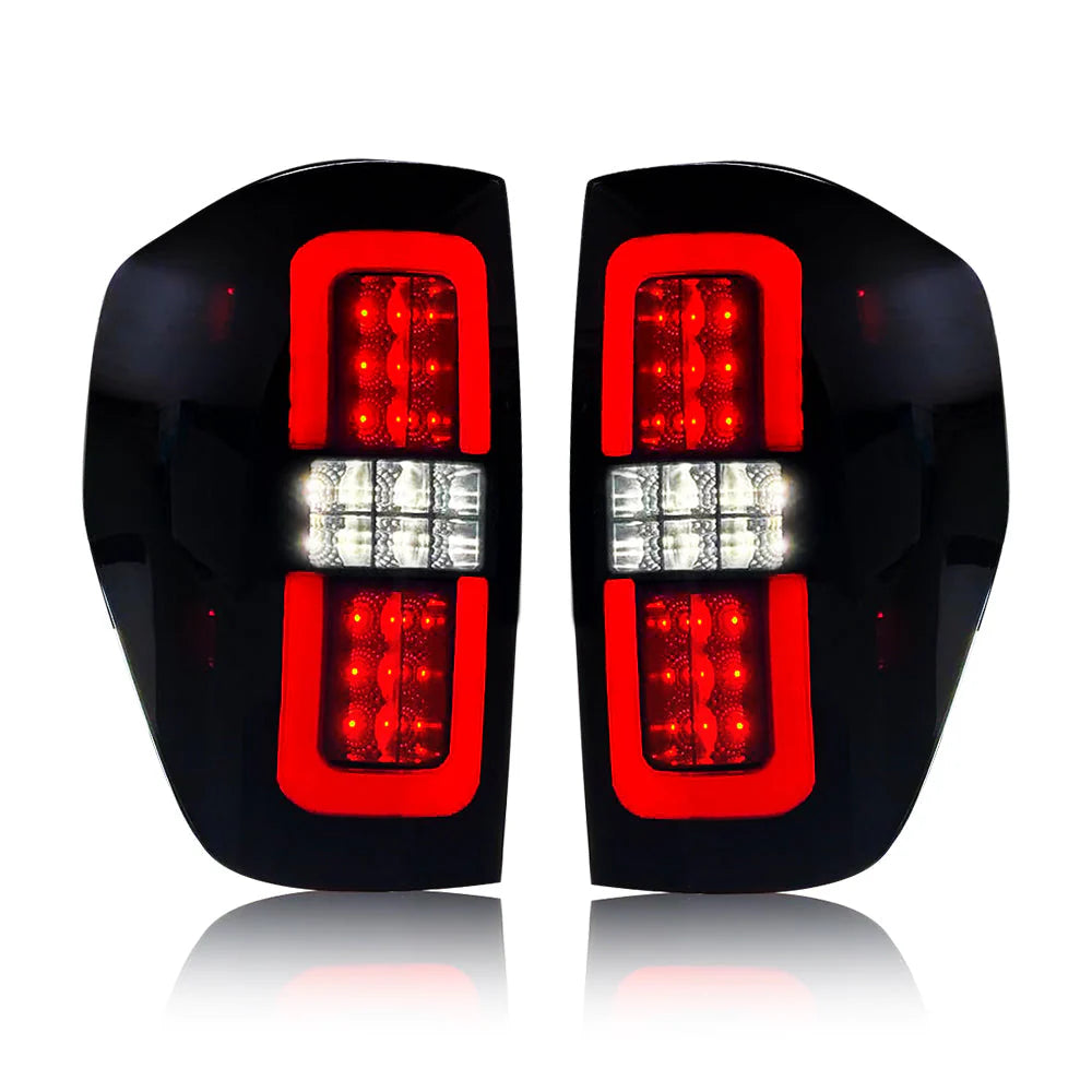 KUER LED TAIL LIGHTS BLACK SMOKED FORD F150 09-14