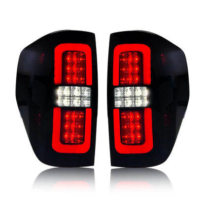 KUER LED TAIL LIGHTS BLACK SMOKED FORD F150 09-14