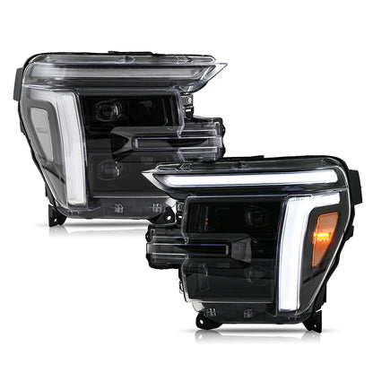 KUERLED FULL LED HEADLIGHTS W/DRL FORD F150 LARIAT KING RANCH PLATINUM RAPTOR 24-25