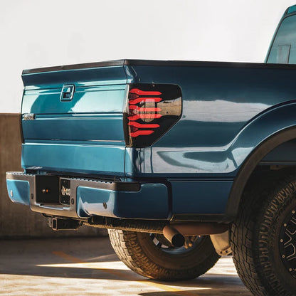 ALPHAREX LUXX SERIES LED TAIL LIGHTS ALPHA BLACK FORD F150 09-14