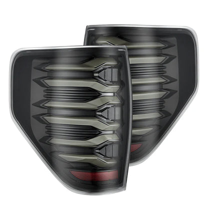 ALPHAREX LUXX SERIES LED TAIL LIGHTS ALPHA BLACK FORD F150 09-14