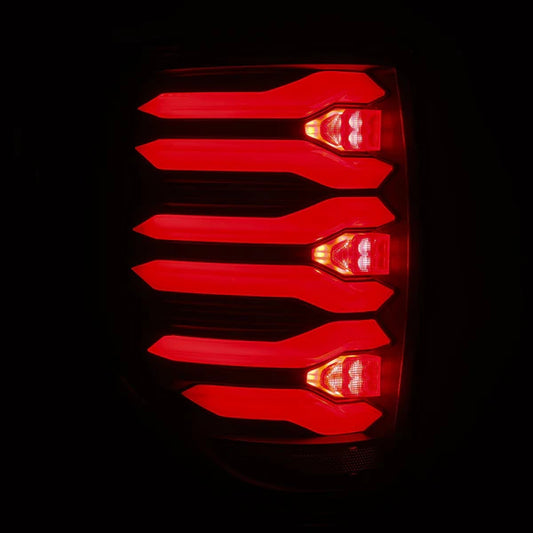 ALPHAREX LUXX SERIES LED TAIL LIGHTS BLACK FORD F150 09-14
