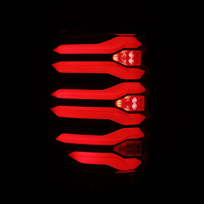 ALPHAREX LUXX SERIES LED TAIL LIGHTS BLACK-RED FORD F150 09-14