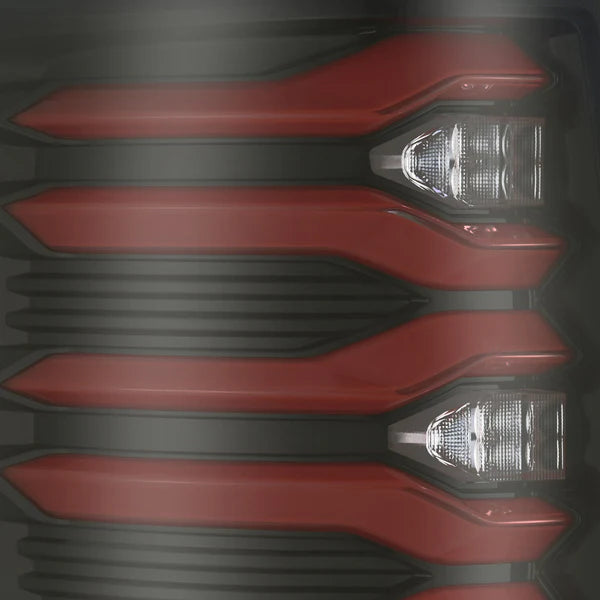 ALPHAREX LUXX SERIES LED TAIL LIGHTS BLACK-RED FORD F150 09-14