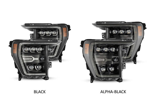 ALPHAREX 21-23 FORD F150 NOVA-SERIES LED PROJECTOR HEADLIGHTS - ALPHA BLACK