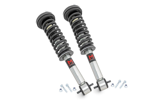 ROUGH COUNTRY M1 LOADED STRUT PAIR 6" LIFT FORD F150 4WD 15-26