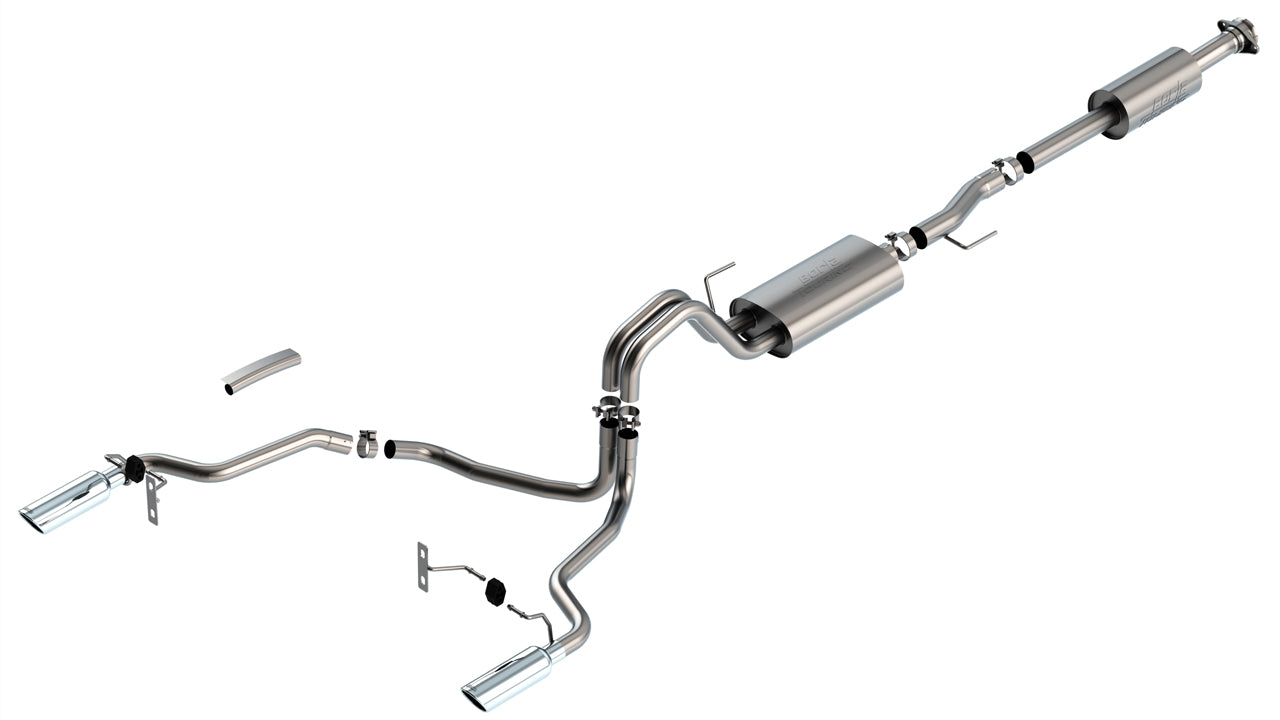 BORLA TOURING CAT BACK EXHAUST SYSTEM FORD F150 21-26 5.0L