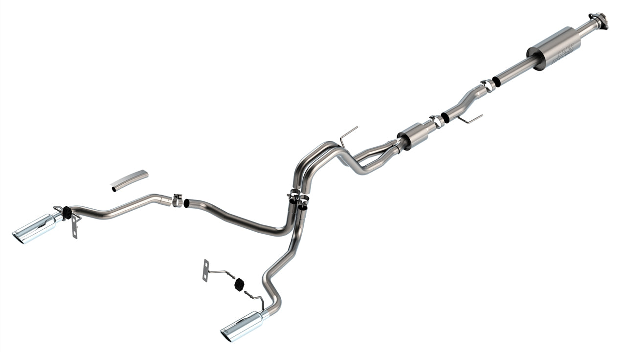 BORLA S-TYPE CAT BACK EXHAUST SYSTEM FORD F150 21-26 5.0L