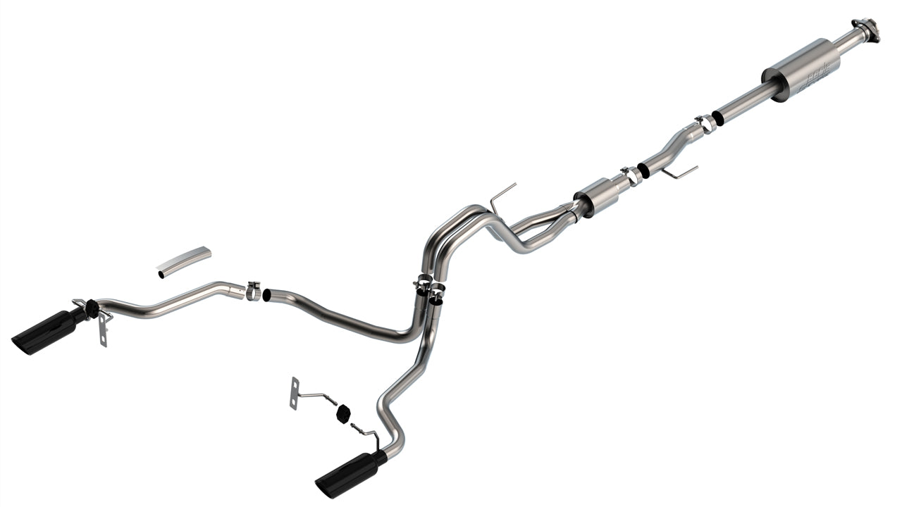 BORLA S-TYPE CAT BACK EXHAUST SYSTEM FORD F150 21-26 5.0L