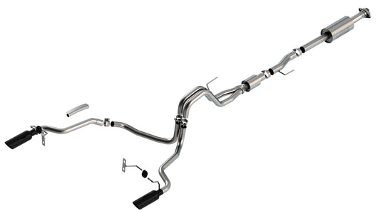 BORLA S-TYPE CAT BACK EXHAUST SYSTEM FORD F150 21-26 5.0L
