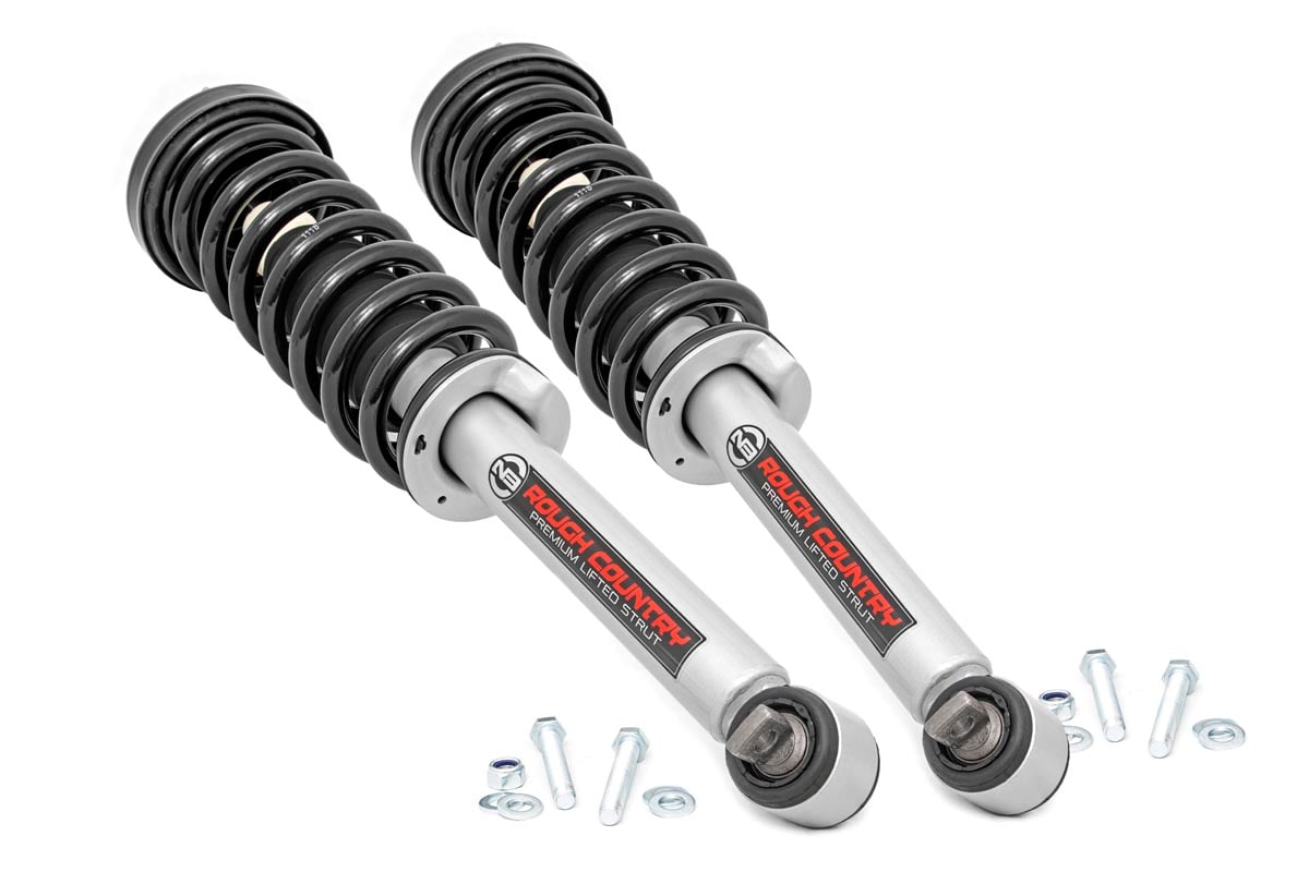 ROUGH COUNTRY LOADED STRUT PAIR 6" FORD F150 4WD 14-26