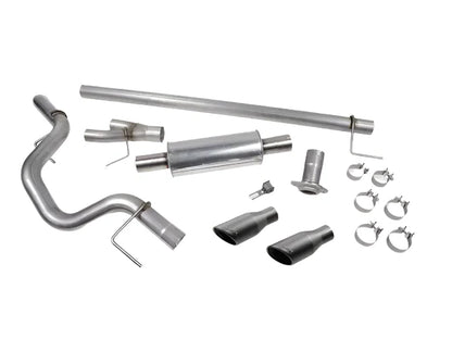 ROUSH PERFORMANCE CAT BACK EXHAUST BLACK TIP FORD F150 15-20 ALL ENGINES
