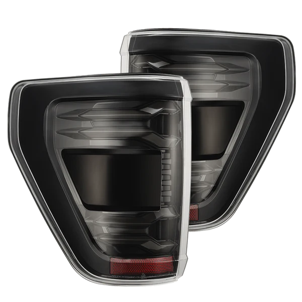 ALPHAREX 24-26 FORD F150 LUXX SERIES LED TAIL LIGHTS ALPHA BLACK