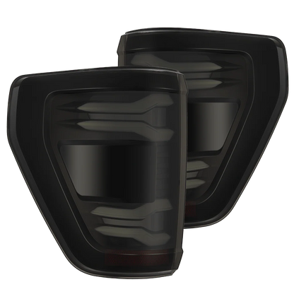 ALPHAREX 24-26 FORD F150 LUXX SERIES LED TAIL LIGHTS BLACK