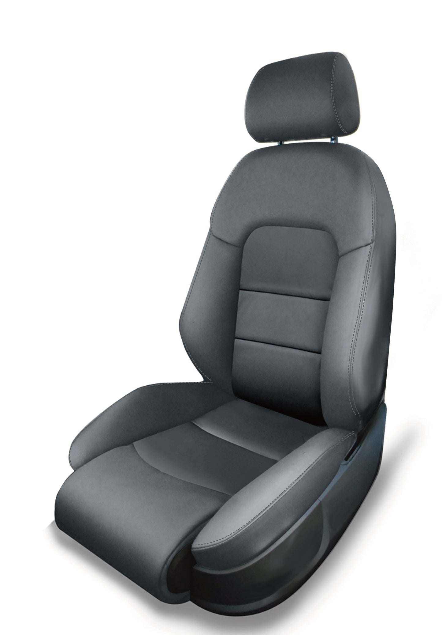 ALEA LEATHER KIT TITANIUM W/PEWTER STITCH FORD F150 11-14 SUPER CREW BUCKETS