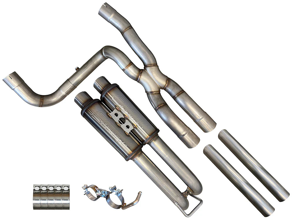 SPEED ENGINEERING TRUE DUAL EXHAUST KIT FORD F150 5.0L 11-25 SINGLE CAB AXLE EXIT