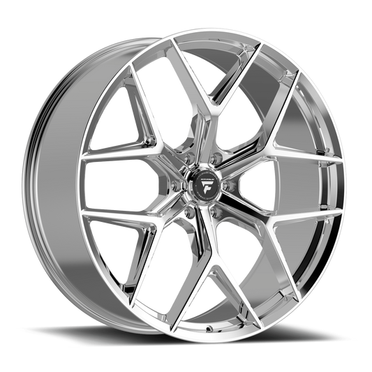 FITTIPALDI WHEELS FS374 22X9.5 6X135 +25 OFFSET CHROME FORD F150 04-26