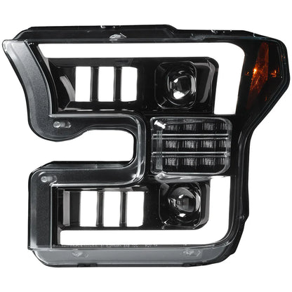 RECON FORD F150 15-17 LED PROJECTOR HEADLIGHTS W/OLED DRL W/SCANNING AMBER TURN SIGNALS