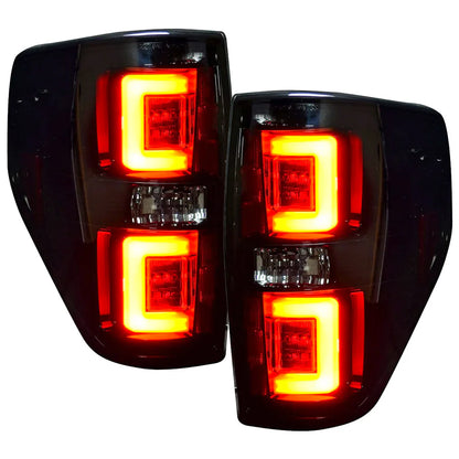 RECON ULTRA BRIGHT OLED TAIL LIGHTS SMOKED FORD F150 09-14