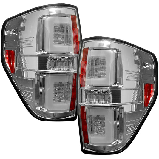 RECON ULTRA BRIGHT OLED TAIL LIGHTS CLEAR FORD F150 09-14