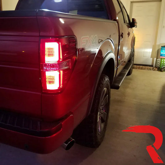 RECON ULTRA BRIGHT OLED TAIL LIGHTS CLEAR FORD F150 09-14