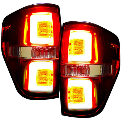 RECON ULTRA BRIGHT OLED TAIL LIGHTS RED FORD F150 09-14