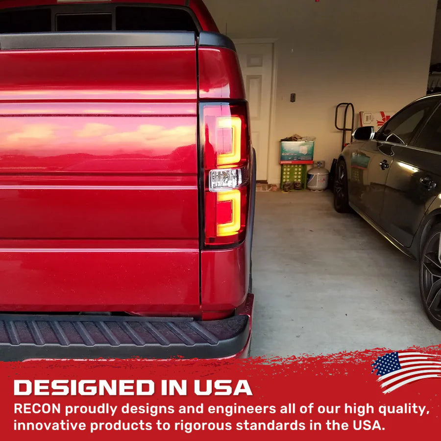 RECON ULTRA BRIGHT OLED TAIL LIGHTS RED FORD F150 09-14