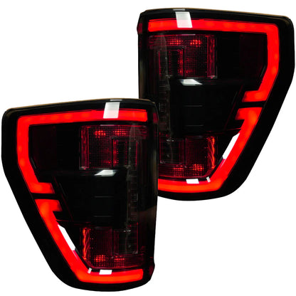 RECON FORD F150 21-23 ULTRA BRIGHT OLED TAIL LIGHTS W/ STARTUP LIGHT SEQUENCE