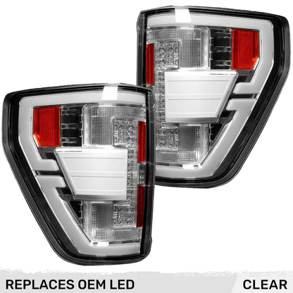 RECON FORD F150 21-23 ULTRA BRIGHT OLED TAIL LIGHTS W/ STARTUP LIGHT SEQUENCE