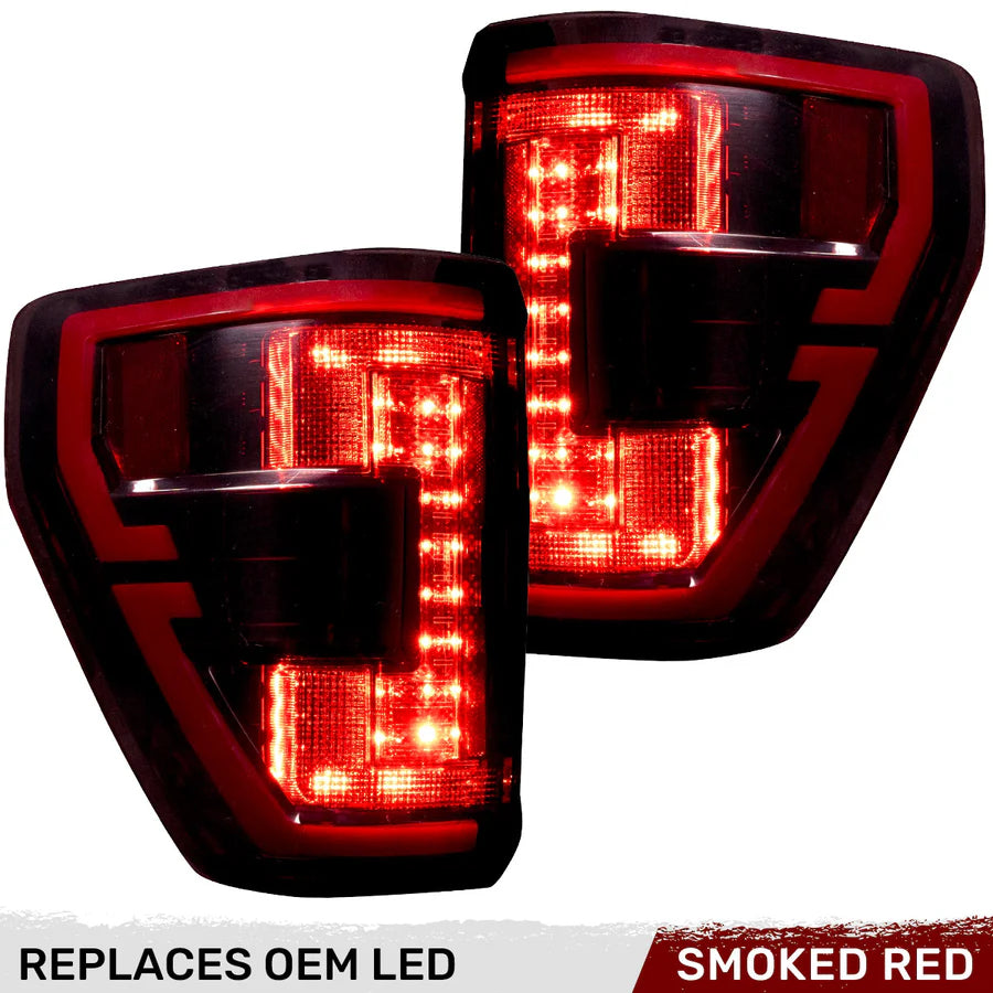 RECON FORD F150 21-23 ULTRA BRIGHT OLED TAIL LIGHTS W/ STARTUP LIGHT SEQUENCE